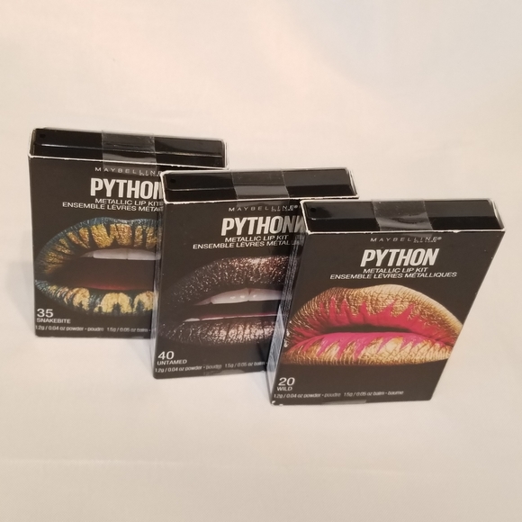 Maybelline Other - Maybelline Python Metallic Lip Bundle